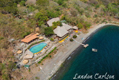 Aerial Photography of Apoyo Resort Lakeside